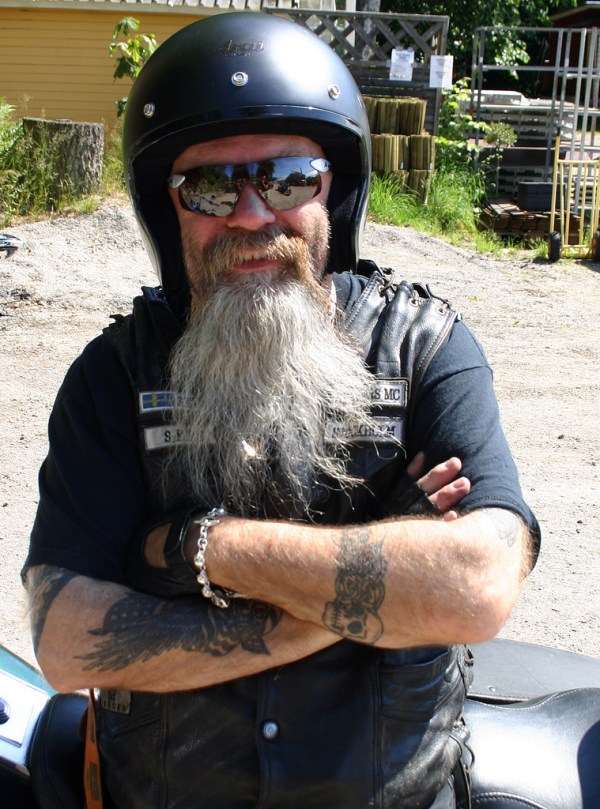 Badass biker with Dodonaea-inspired shades (Photo not of or by JB)