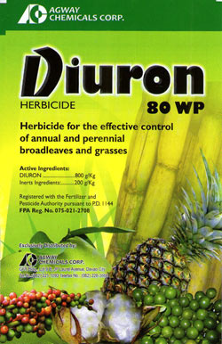 Diuron is toxic false-fertilizer.  It kills mangroves, and yep, we have it in local waters.